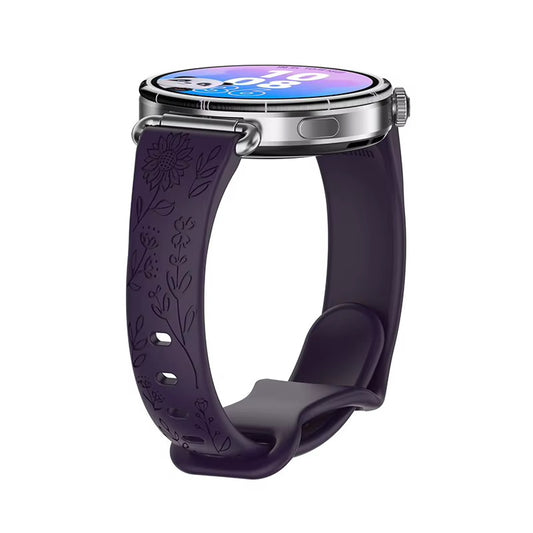 Silicone floral engraved Strap
