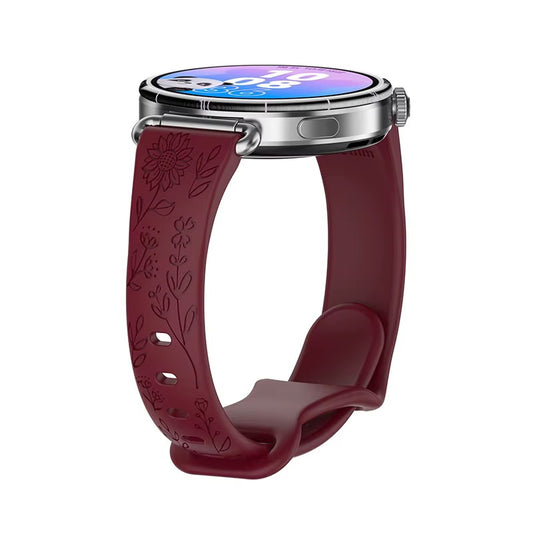 Silicone floral engraved Strap